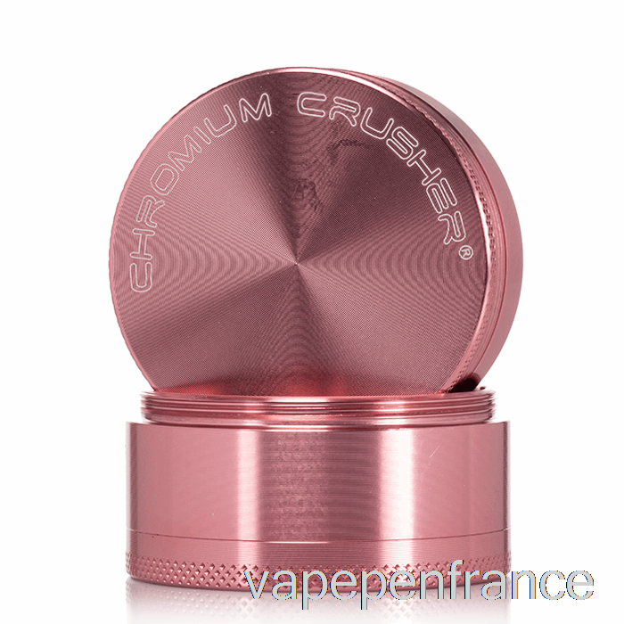 Broyeur De Chrome 2,2 Pouces Broyeur 4 Pièces Stylo Vape Rose